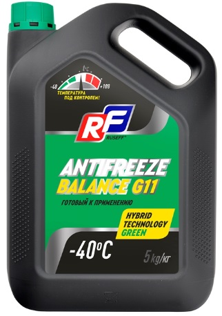 Жидкость охлаждающая Ruseff 17463N BALANCE G11, зелёная, 4.5л