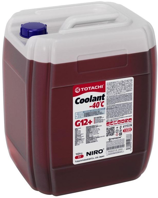 Жидкость охлаждающая Totachi 4589904526886 NIRO Coolant Red, красная, 10л