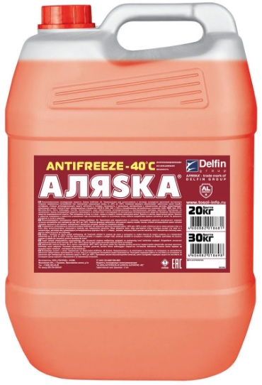 Антифриз Аляска 5373 Antifreeze G11,  красный, 20 л 