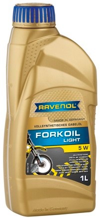 Масло для вилок и амортизаторов синтетическое Ravenol 4014835731714 Fork oil Light 5W, 1л
