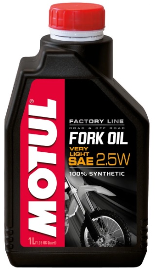 Масло для вилок и амортизаторов синтетическое Motul 101133 Fork Oil very light Factory Line 2.5W, 1л
