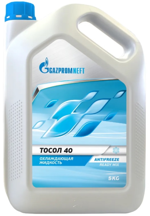 Жидкость охлаждающая Gazpromneft 2422220110 Тосол 40, синяя, 4.5л
