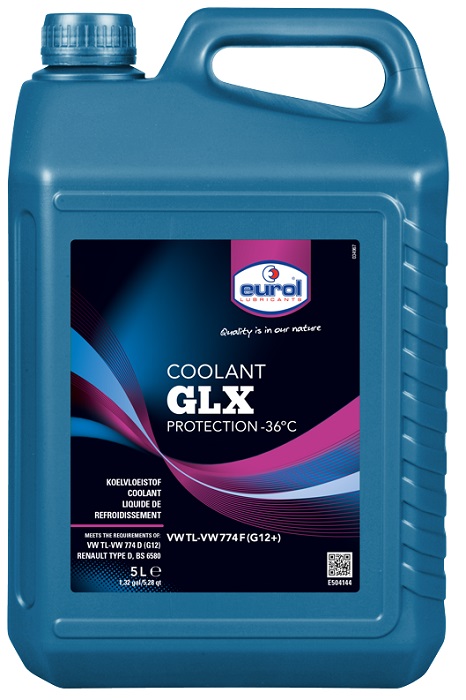 Жидкость охлаждающая Eurol E504144 - 5L Coolant GLX, красная, 5л