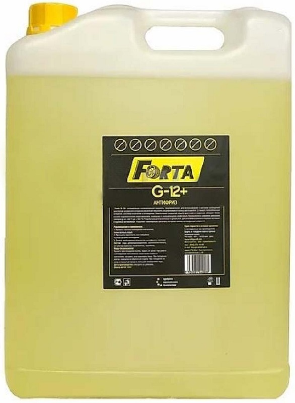 Жидкость охлаждающая Forta FG1210EL G-12+, жёлтая, 9л