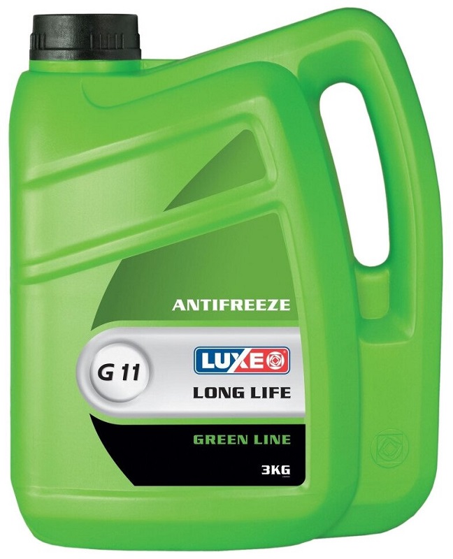 Жидкость охлаждающая Luxe 669 GREEN LINE, зелёная, 3.6л