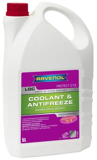 Антифриз Ravenol 1410128-005-01-999 RAVENOL LGC Lobrid Glycerin Coolant Concentrate, 5л