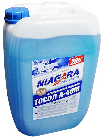 Жидкость охлаждающая Niagara 001 003 000 013 А-40М, синяя, 18л