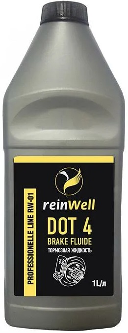 Жидкость тормозная ReinWell 3205 dot 4, BRAKE FLUID, 1л