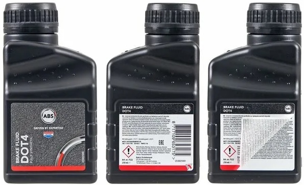 Жидкость тормозная ABS 7522 DOT 4, 0.2л