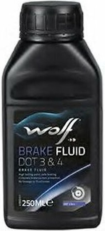 Жидкость тормозная Wolf oil 8307607 DOT 3/4, BRAKE FLUID, 0.25л