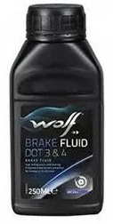 Жидкость тормозная Wolf oil 1047754 DOT 3/4, 0.25л