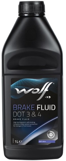Жидкость тормозная Wolf oil 1047756 DOT 3/4, 0.5л