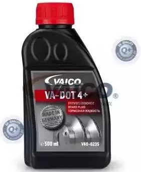 Жидкость тормозная Vaico V60-0235 DOT 3, DOT 4, DOT 4 +, 0.5л