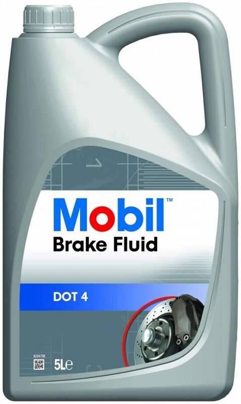 Жидкость тормозная Mobil 150905R dot 4, BRAKE FLUID, 5л