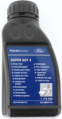 Жидкость тормозная Ford 1 135 519 dot 4, BRAKE FLUID, 0.25л