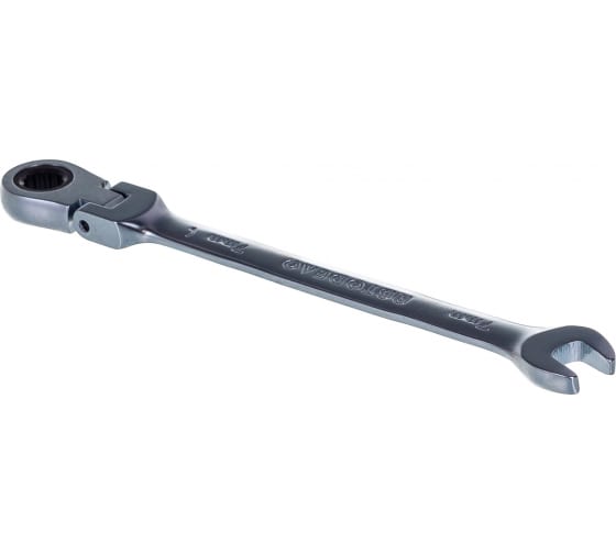 Комбинированный трещоточный шарнирный ключ АвтоDело 30207 (7х7)