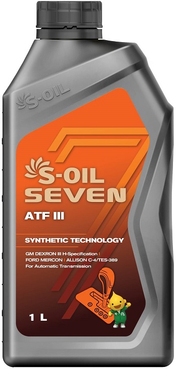 Масло трансмиссионное синтетическое S-Oil E107993 7 ATF III, 1л