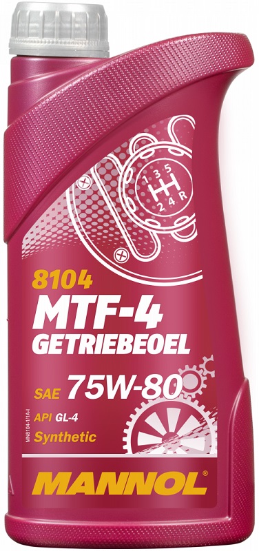 Масло трансмиссионное синтетическое Mannol MN8104-1 MTF-4 75W-80, 1л