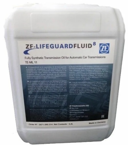 Масло трансмиссионное синтетическое ZF S671 090 254 Lifeguard Fluid 6HP, 5л