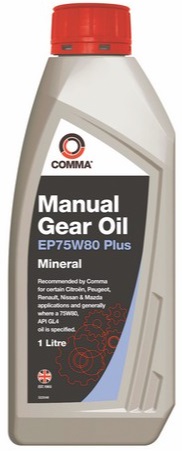 Масло трансмиссионное минеральное Comma EP75W80P1L Manual EP, 1л