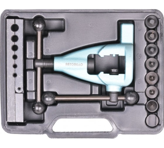 Набор для развальцовки трубок двойной конус Автоdело 40435 (4.75-10.0 мм, 10 предметов)