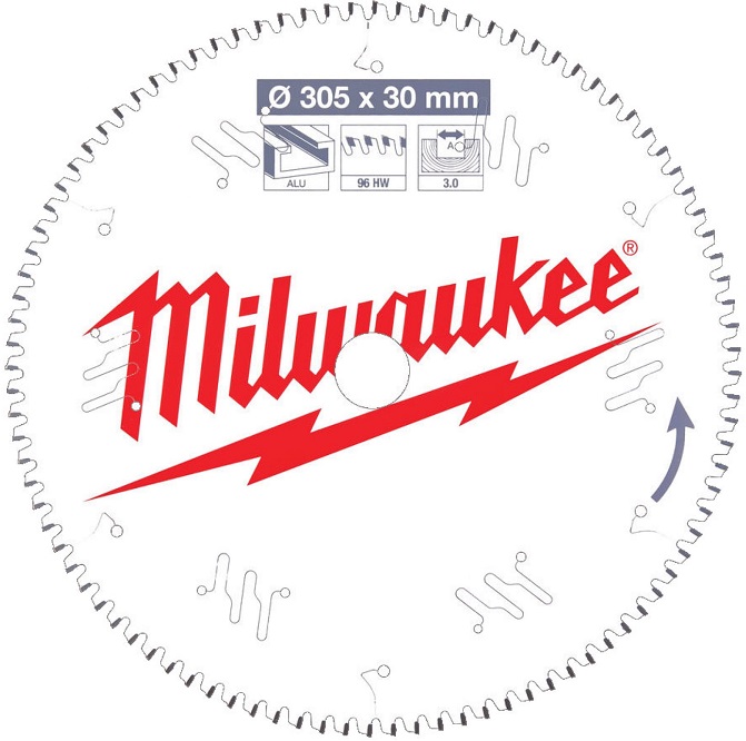 Диск пильный по алюминию Milwaukee 4932471323, 305x30x3 мм