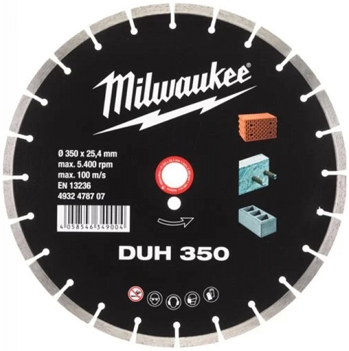 Диск алмазный DUH 350 Milwaukee 4932478707, 350х25.4 мм