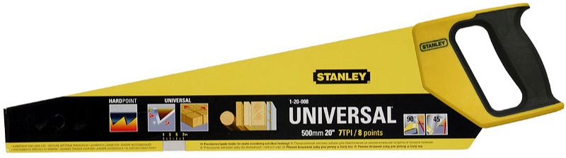 Универсальная ножовка по дереву Stanley 1-20-008, 7х500 мм