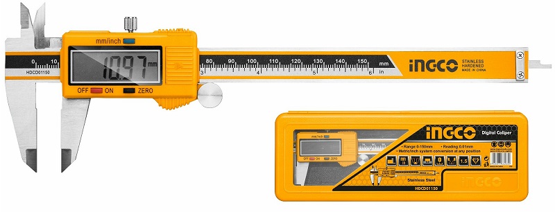 Штангенциркуль цифровой INGCO HDCD01150, 0-150 мм