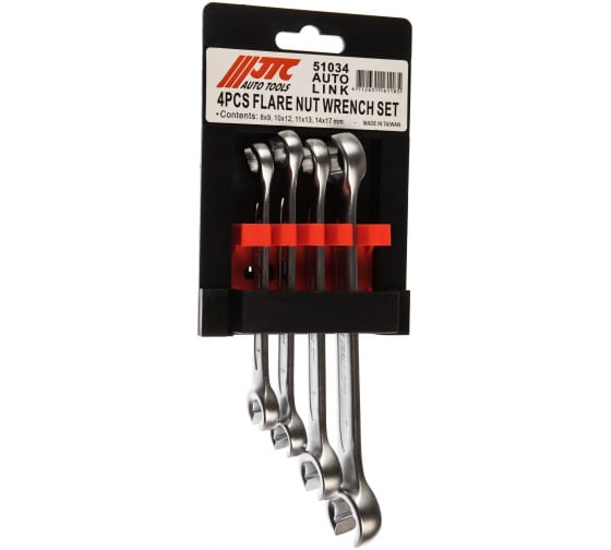 Набор разрезных ключей JTC JTC-51034 (8-17мм, 4шт)