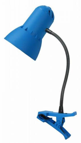 Светильник настольный Трансвит NADEZHDA-PSH/BLU на прищепке E27 лампа накаливания синий лазурь 40Вт