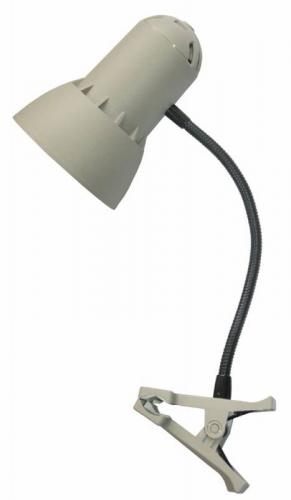 Светильник настольный Трансвит NADEZHDA-PSH/GR на прищепке E27 лампа накаливания слоновая кость 40Вт