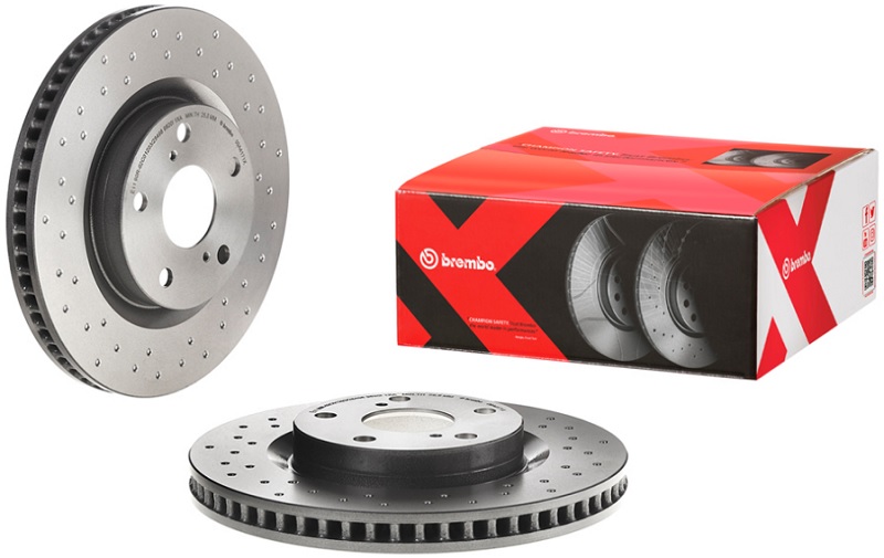 Диск тормозной передний TOYOTA CAMRY (V40), RAV 4 Brembo 09.A417.1X, D=296 мм