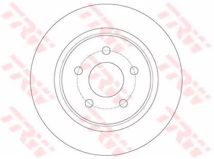 Диск тормозной задний Ford C-Max, Grand C-Max, Kuga TRW DF 6150, D=280 мм