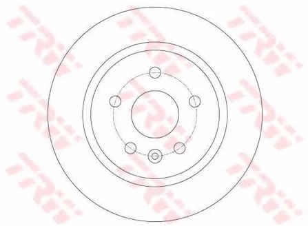 Диск тормозной задний Chevrolet, Opel TRW DF 6340, D=268 мм
