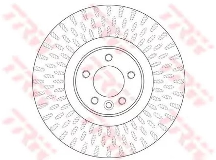 Диск тормозной передний Land Rover Range Rover IV, Range Rover Sport TRW DF 6508S, D=380 мм