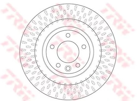 Диск тормозной задний Land Rover Range Rover IV, Range Rover Sport TRW DF 6528S, D=350 мм 