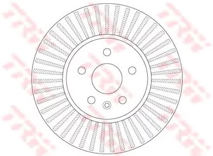Диск тормозной передний Chevrolet TRAX, Opel Mokka X TRW DF 6629, D=300 мм