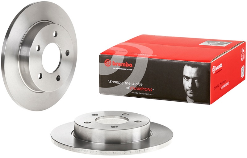 Диск тормозной задний Mazda 3 Brembo 08.A029.10, D=265 мм