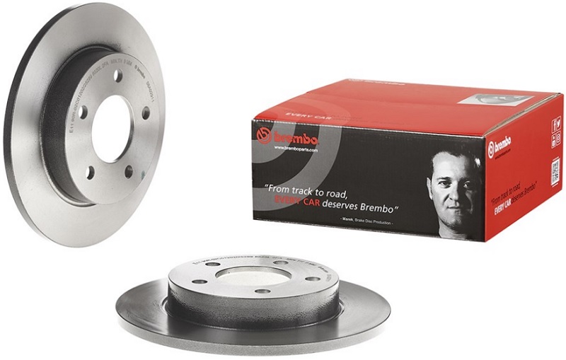 Диск тормозной задний Mazda 3 Brembo 08.A029.11, D=265 мм