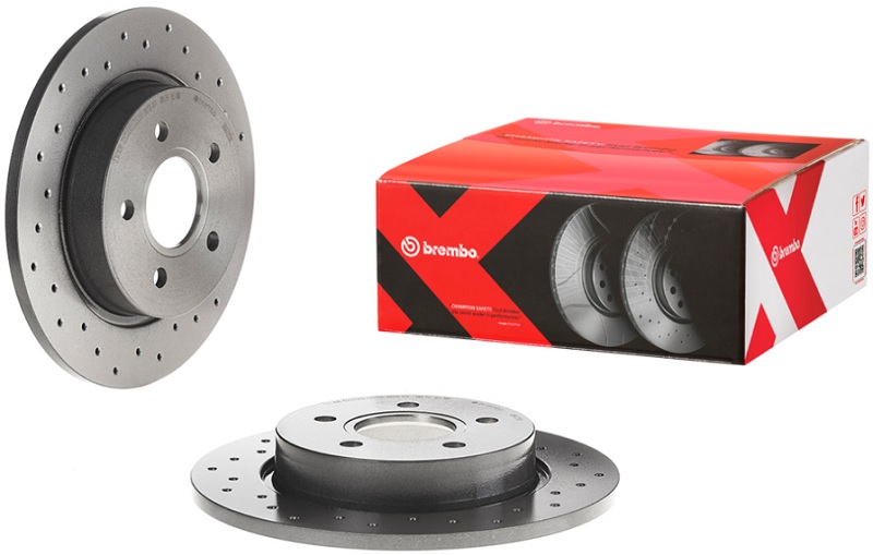 Диск тормозной задний Ford Focus III Brembo 08.A725.1X, D=271 мм