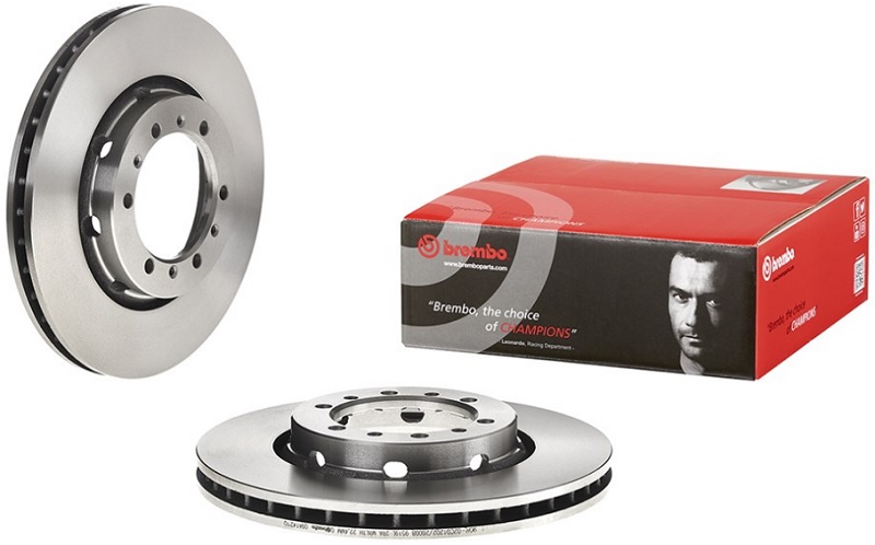 Диск тормозной передний Mitsubishi L 400 Brembo 09.A142.10, D=276 мм