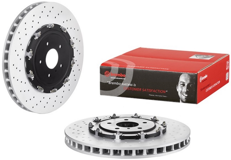 Диск тормозной передний Nissan GT-R Brembo 09.A187.13, D=380 мм