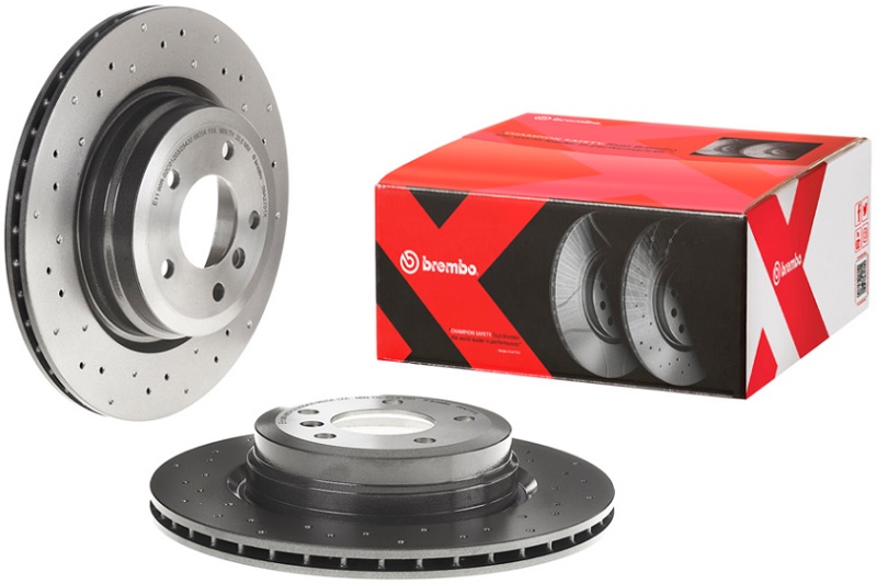 Диск тормозной задний BMW 3, X1 Brembo 09.A270.1X, D=336 мм