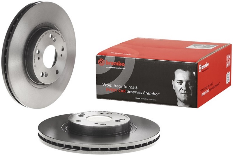 Диск тормозной передний Honda Accord VII Brembo 09.A272.11, D=300 мм