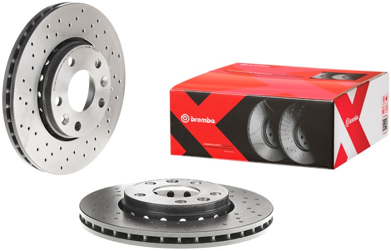 Диск тормозной передний RENAULT Megane III, Scenic III Brembo 09.A727.1X, D=280 мм