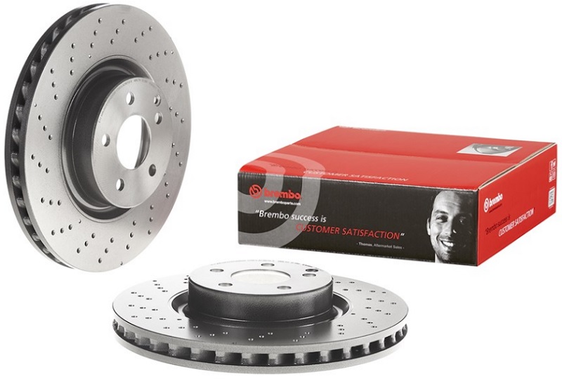 Диск тормозной передний Mercedes S-CLASS Brembo 09.A732.11, D=335 мм