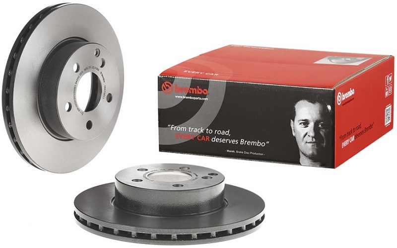 Диск тормозной передний Mercedes C-CLASS Brembo 09.A736.11, D=288 мм