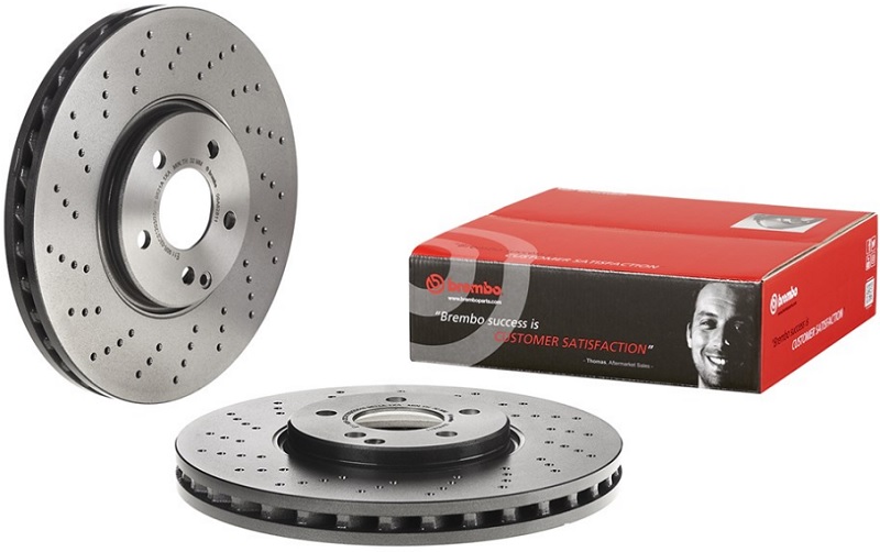 Диск тормозной передний Mercedes E-CLASS, S-CLASS Brembo 09.A828.11, D=330 мм