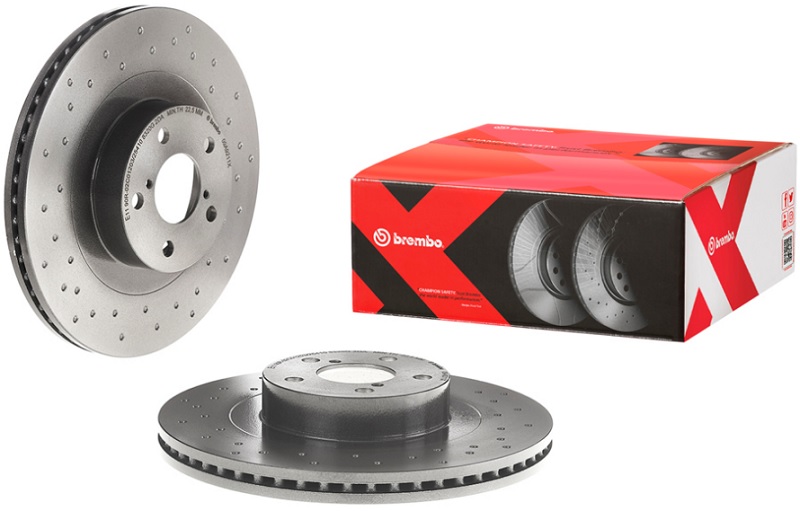 Диск тормозной передний SUBARU Brembo 09.A921.1X, D=293 мм